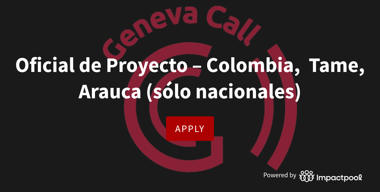 Geneva Call Global Roster - Geneva Call