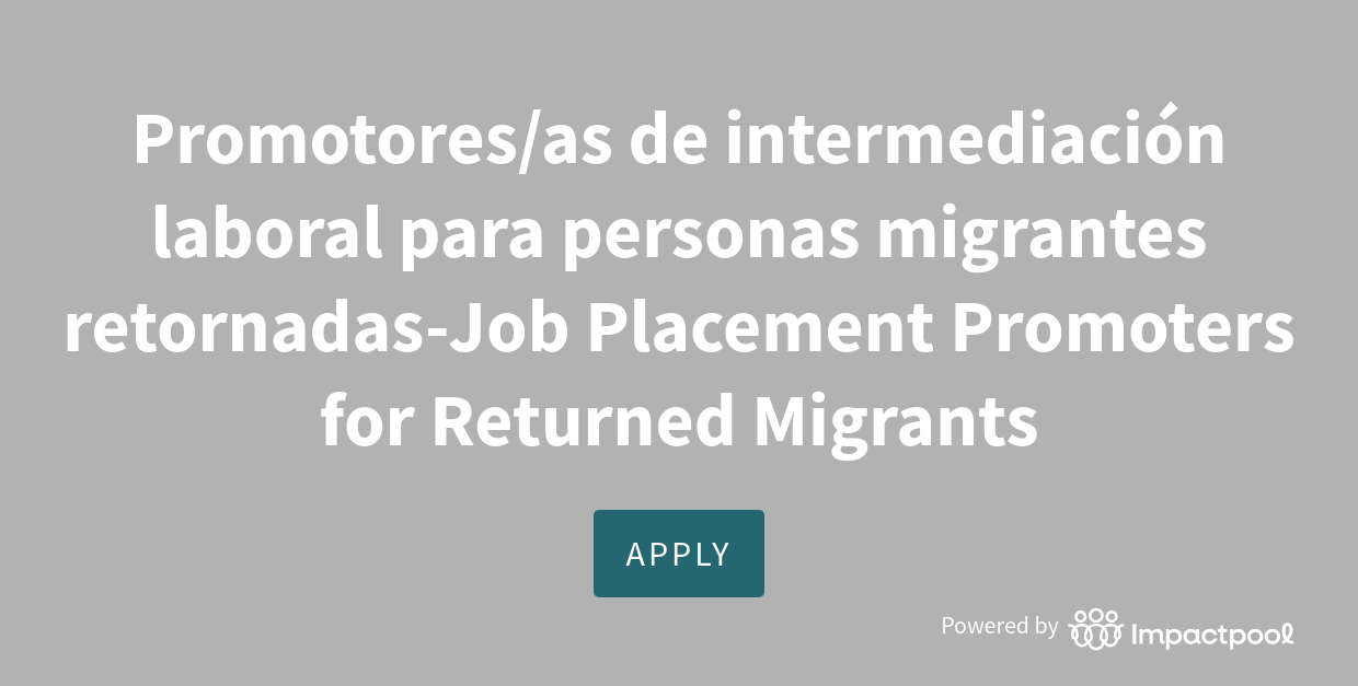 Career Site for IOM - International Organization for Migration - IOM ...